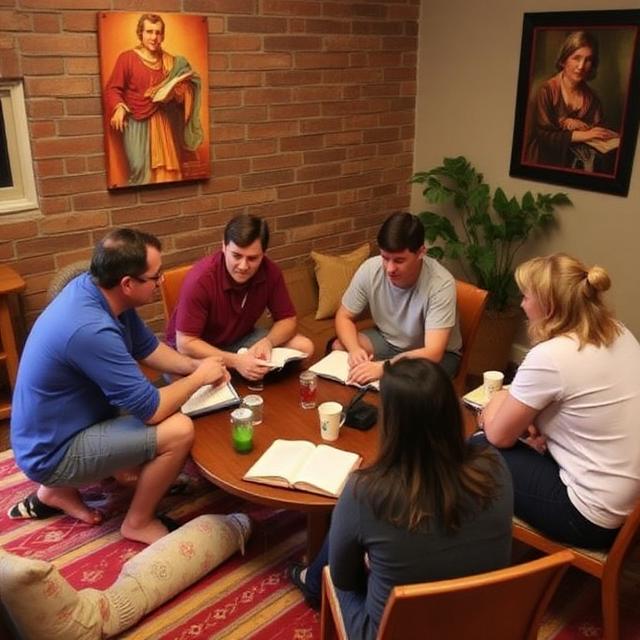 Small group Bible study session